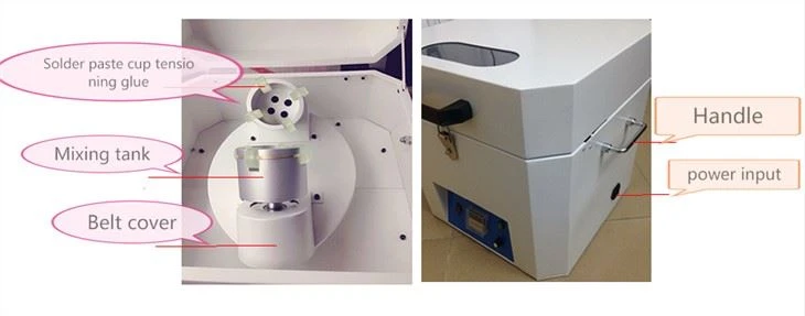 No Gas Problem Solder Paste Mixer Machine