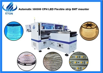 Automatique 136 Têtes 500000 CPH LED Flexible Strip SMT Mounter