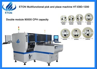 Machine maximum de SMT de panneau de carte PCB des têtes 24 PCS du double rail 1.2*0.5M