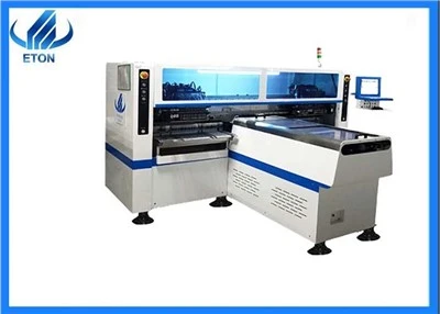 Machine de sélection et de placement à grande vitesse à LED linéaire magnétique à double bras